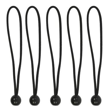 Zeltspanner elastisch 25cm mit Kunststoffkugel - Set a 5 Stuck