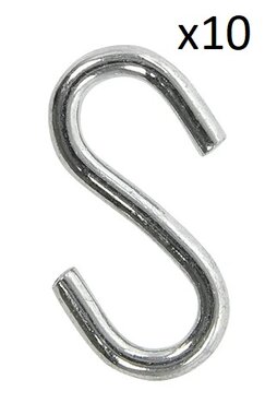 S-Haken Durchmesser 3mm 2 9x1 3cm x10 Stuck