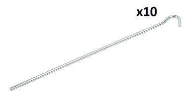 Zelthering 25cm Metall mit offener ose x10 stuck