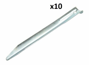 Zelthering 22cm Metall halbrund x10 stuck