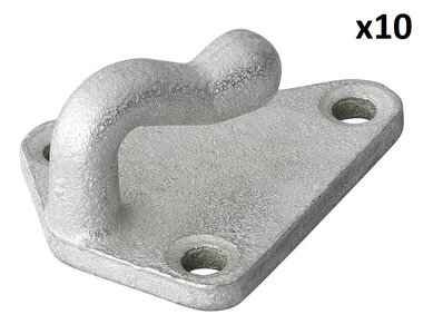 Seilhaken Metall 40x45mm x10 stuck