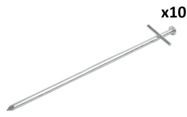 Metallhering 23 cm mit angeschweißtem Querbolzen x10 Stuck