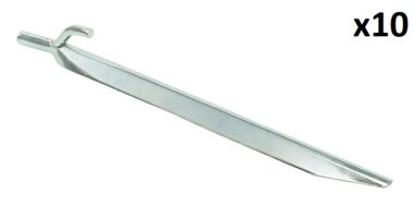 Zelthering 25cm Metall mit Haken x10 stuck