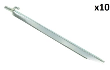 Zelthering 30cm Metall mit Haken x10 stuck