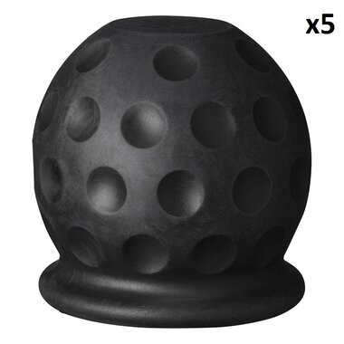 Anhangerkupplungskappe Golfball schwarz x5 stuck