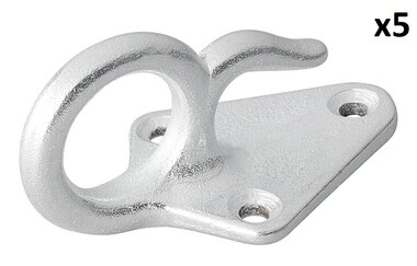 Seilhaken aus Metall mit Ose 70 x 40 mm x5 Stuck