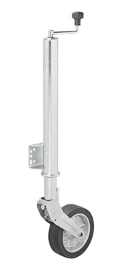 Stutzrad 570/60 mm mit großer Metallfelge und Gummireifen 220 x 65 mm, klappbar 500 kg