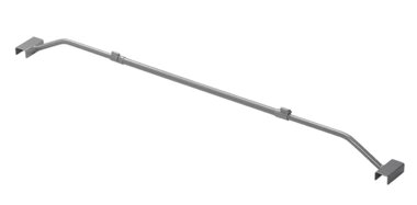 Ausziehbare Abdeckplanenstutze aus Metall 100–155 cm fur Anhangerplane