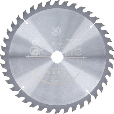Hartmetall-Kreissageblatt Ø 254 x 30 x 3,2 mm 40 Zahne