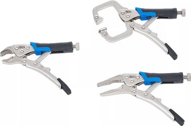3-teilige Mini-Verriegelungszangen Set