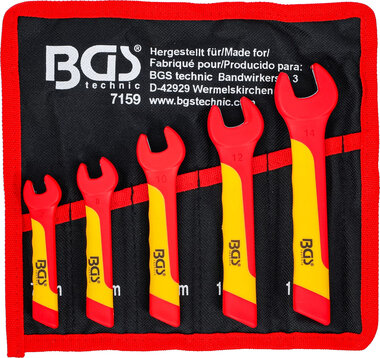 5-teiliges VDE Open End Spanner Set, 7-14 mm