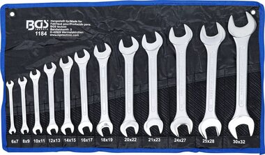 Doppel-Maulschlussel-Satz SW 6 x 7 - 30 x 32 mm 12-tlg