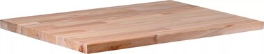 Massivholz-Arbeitsplatte 650 x 550 x 30 mm