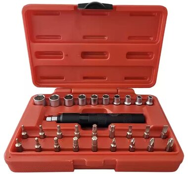 Schlagschraubendreher-Set mit Bits und Stecknussen – 29-teilig