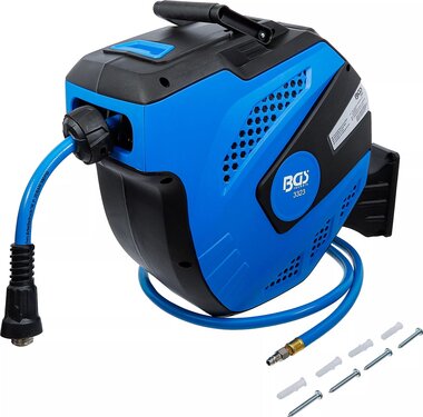 Druckluftschlauch mit Aufroller automatisch 12 m + 2 m