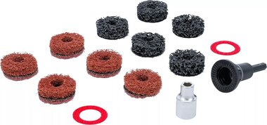 Radnabenschleifer-Satz für Stehbolzen und Radmutternbolzen 14-tlg.