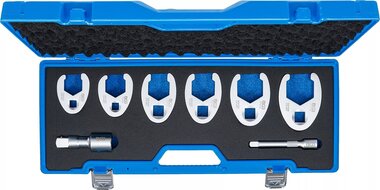 Hahnenfußschlussel-Satz Antrieb Innenvierkant 12,5mm (1/2) / 20mm (3/4) 8-tlg