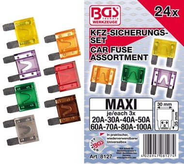 Kfz-Sicherungs-Sortiment Maxi 24-tlg