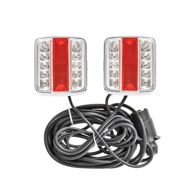 Rückleuchten-Set LED auf Magnet 7,5+2,5M Kabel