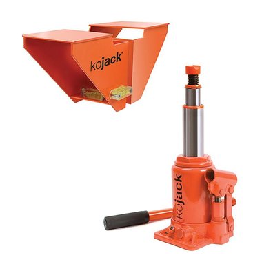 KoJack hydraulischer Caravanheber mit Wasserwaage