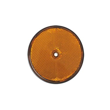 Reflektor orange 80mm Schraubbefestigung