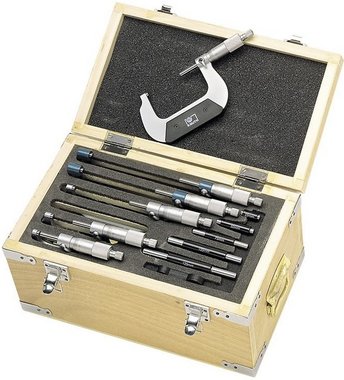 Externe micrometer set 6 delig. 0-150mm MEDIUM