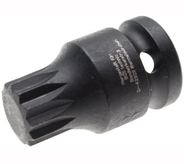 Kraft-Bit-Einsatz Lange 43 mm Antrieb Innenvierkant (1/2) Innenvielzahn (fur XZN) M16