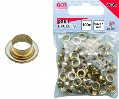 100-teilige Ösen 5,0 mm