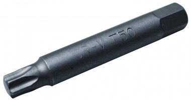 Bit Lange 75 mm Antrieb Außensechskant (1/2) T-Profil (fur Torx) T50