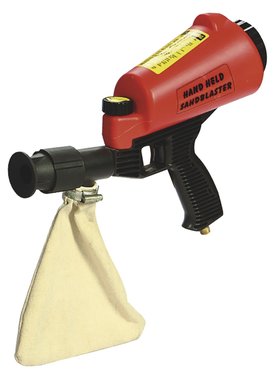 Handstraler met opvangzak