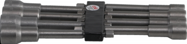 Steckschlüsselsatz, extra lang, mit 6-pt. Bohrerschaft, 6 - 13 mm