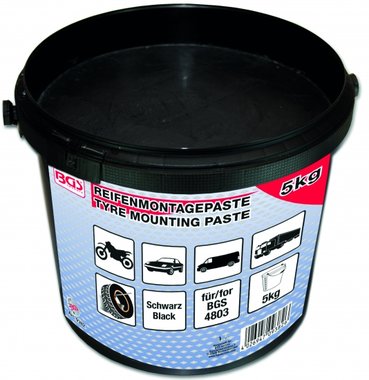 Reifenmontagepaste, schwarz, 5 Kg Eimer