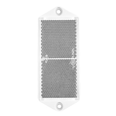 Reflektor weiß 127x51mm Schraubbefestigung