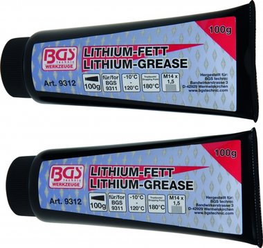 Lithium-Fett für Mini-Fettpresse Art. 9311, 2 Tuben