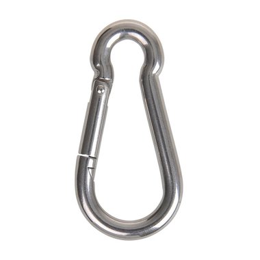 Karabiner 8x80mm, A4 RVS AISI 316, 870 daN