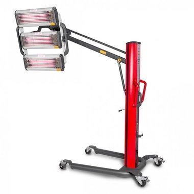 Infrarot-Lacktrockner mit 3 Lampen