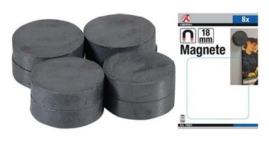 Magnet Set Keramik Dia 18 mm 8 Stück