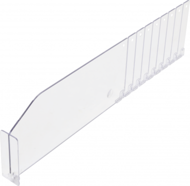 Kunststoff-Trenner transparent 285 / 480 x 60 mm