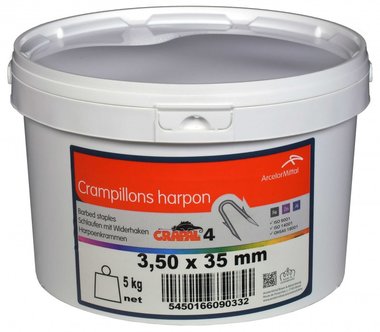 Harpunenklammern Crapal4 4.0x4.0 mm 5 kg